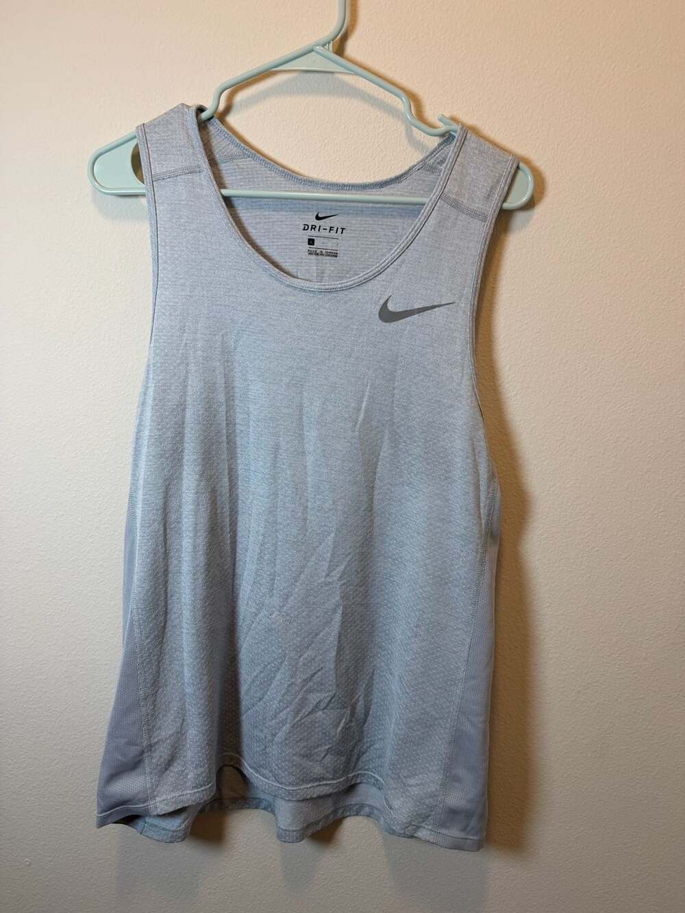 Nike Men's Gray Dri-FIT Athletic Fitness Tank Top Size Large
